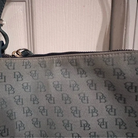 Dooney & Bourke Vintage Blue Envelope Shoulder Bag - Picture 6 of 11